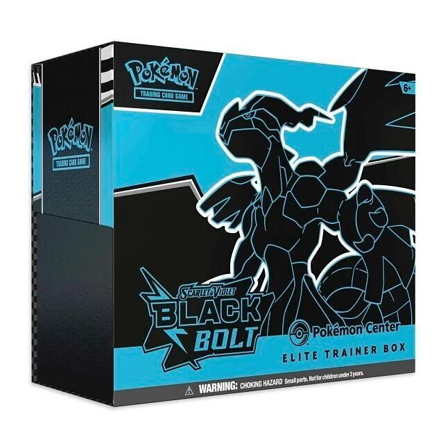 Pokemon TCG Black Bolt ETB Center Exclusive Sealed New