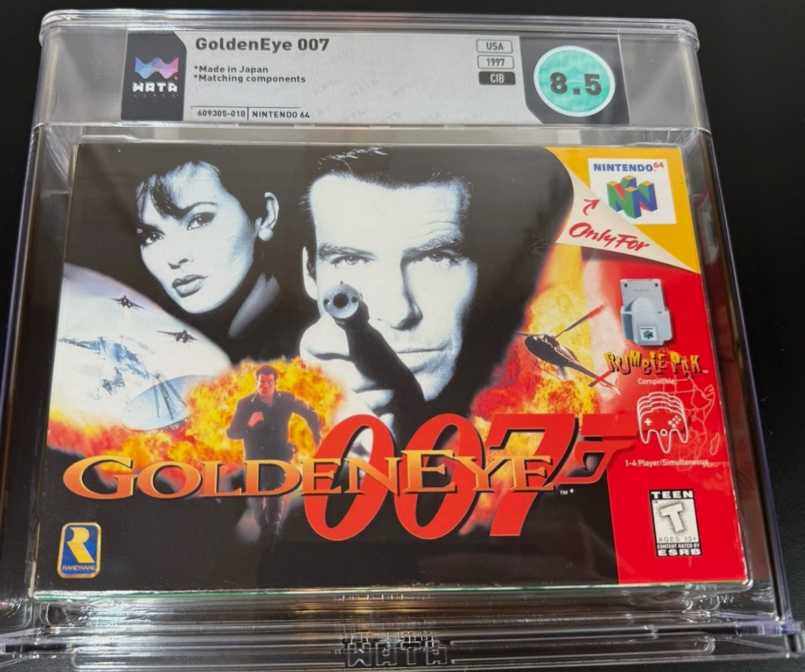 GoldenEye 007 N64 WATA 8.5 CIB Graded
