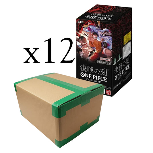 One Piece TCG: OP-16 The Time Of Battle Booster Box Case (12) Japanese Sealed