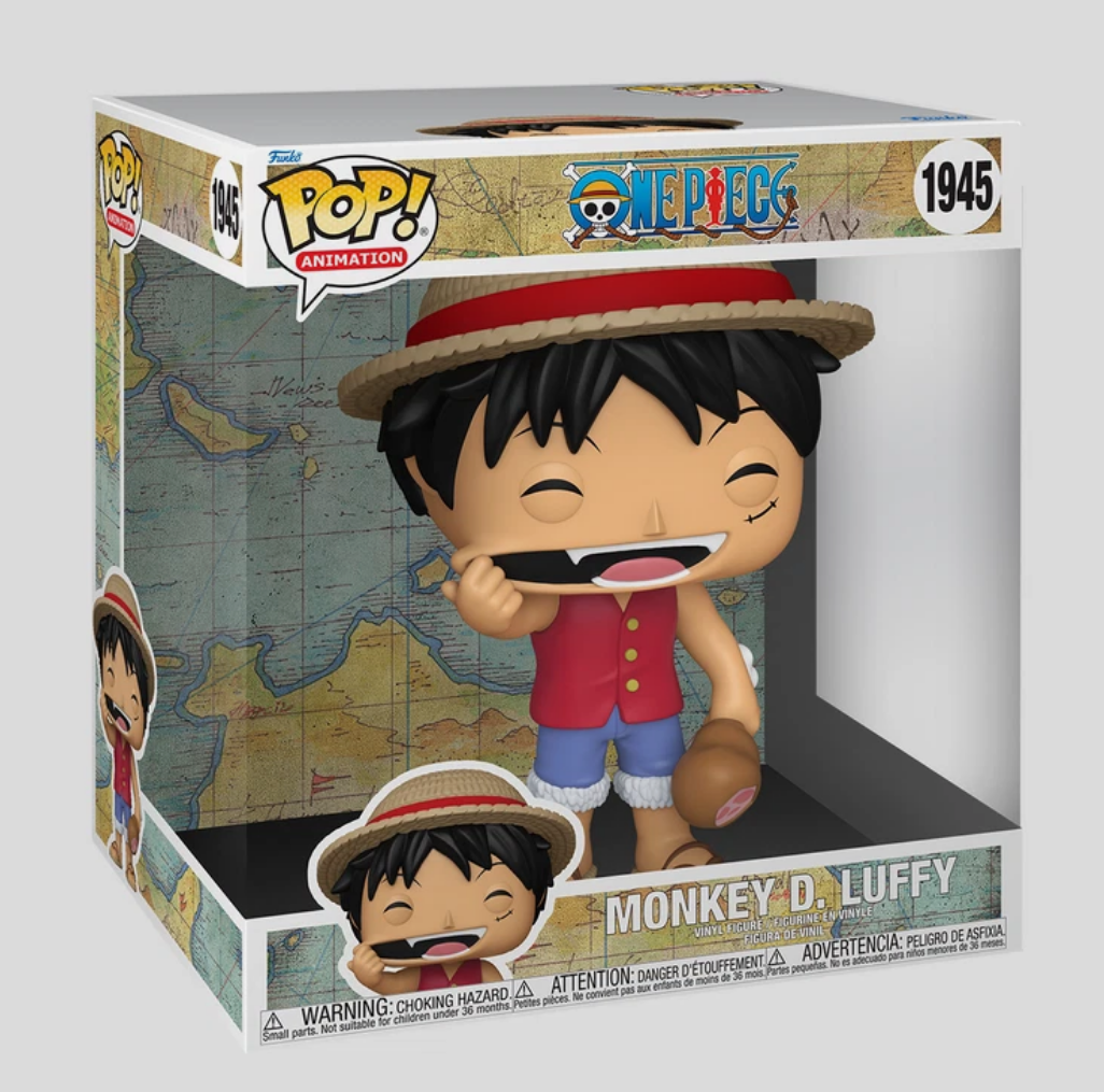 Funko Pop Jumbo One Piece Monkey D Luffy with Meat New