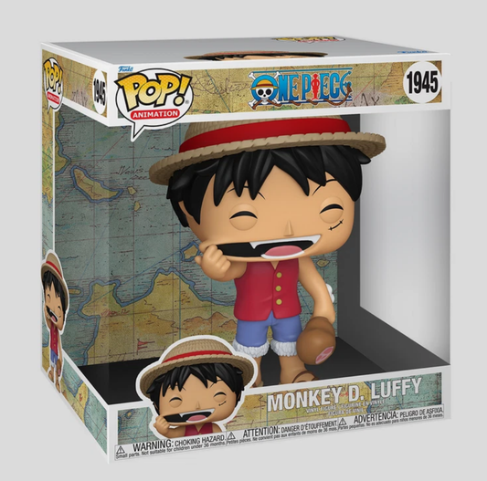 Funko Pop Jumbo One Piece Monkey D Luffy with Meat New